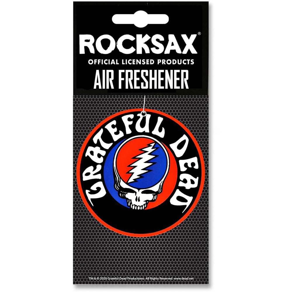 Rocksax Grateful Dead - Steal Your Face Luchtverfrisser - Grijs